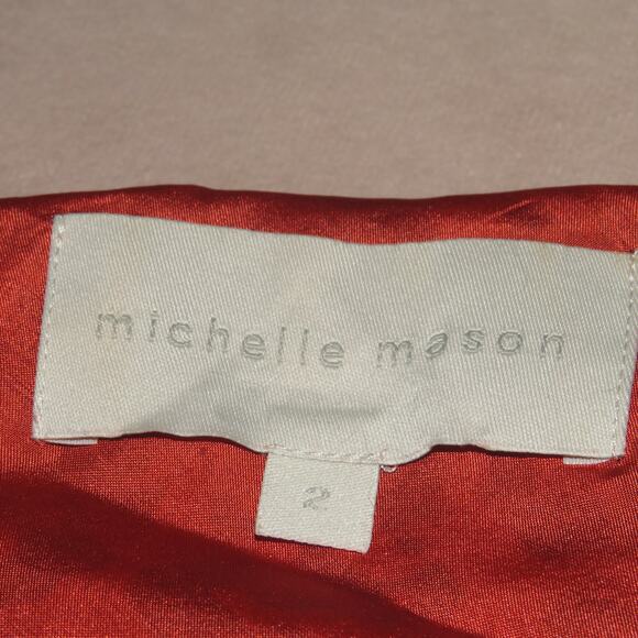 Michelle Mason Spice Leopard Animal Print Silk Asymmetrical Wrap Dress - Picture 10 of 12